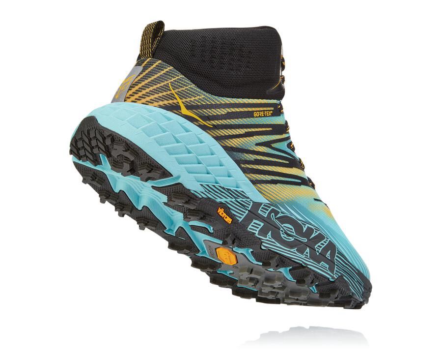 Hoka One One Speedgoat Mid Gore-Tex 2 Trailskor Dam - Blå - XDCBF-4923